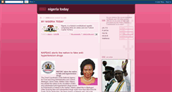 Desktop Screenshot of mynigeriatoday.blogspot.com