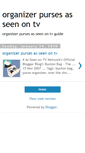 Mobile Screenshot of organizerpursesasseenontv.blogspot.com