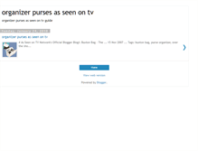 Tablet Screenshot of organizerpursesasseenontv.blogspot.com