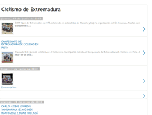 Tablet Screenshot of ciclismodeextremadura.blogspot.com