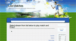 Desktop Screenshot of freelive4matches.blogspot.com