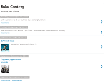 Tablet Screenshot of buku-conteng.blogspot.com