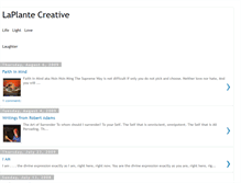 Tablet Screenshot of laplantecreative.blogspot.com