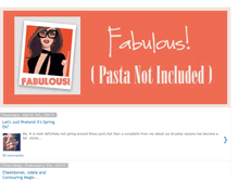 Tablet Screenshot of fabulouspastanotincluded.blogspot.com