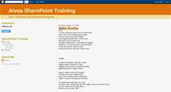 Desktop Screenshot of bestsharepointtraining.blogspot.com