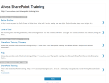 Tablet Screenshot of bestsharepointtraining.blogspot.com