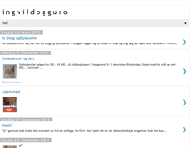 Tablet Screenshot of ingvildogguro.blogspot.com