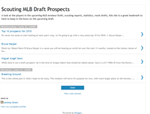 Tablet Screenshot of baseballdraft.blogspot.com