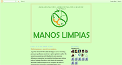 Desktop Screenshot of organizacionambientalistamanoslimpias.blogspot.com