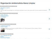 Tablet Screenshot of organizacionambientalistamanoslimpias.blogspot.com