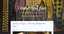 Desktop Screenshot of creativesouljuice.blogspot.com