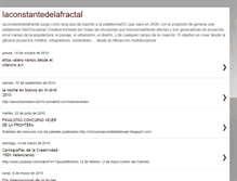 Tablet Screenshot of laconstantedelafractal.blogspot.com