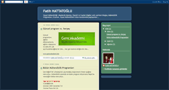 Desktop Screenshot of hattatoglu.blogspot.com