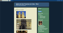 Desktop Screenshot of iglesiadesanfranciscoenlima.blogspot.com