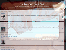 Tablet Screenshot of nosynonymforakiss.blogspot.com