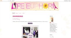 Desktop Screenshot of lifeeuphoria.blogspot.com