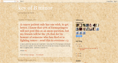 Desktop Screenshot of keyofbminor.blogspot.com