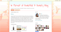 Desktop Screenshot of inpursuitofbeautiful.blogspot.com