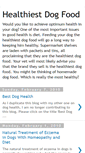 Mobile Screenshot of healthiestdogfood.blogspot.com