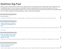 Tablet Screenshot of healthiestdogfood.blogspot.com