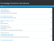 Tablet Screenshot of knowledgesolutionsinternational.blogspot.com