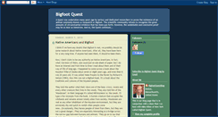Desktop Screenshot of bigfootquestblog.blogspot.com