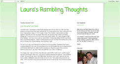 Desktop Screenshot of laurasramblingthoughts2.blogspot.com