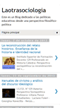 Mobile Screenshot of laotrasociologia.blogspot.com