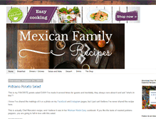 Tablet Screenshot of mexicanfamilyrecipes.blogspot.com