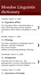 Mobile Screenshot of mondoslinguisticdictionary.blogspot.com