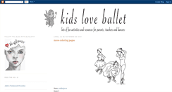 Desktop Screenshot of kidsloveballet.blogspot.com