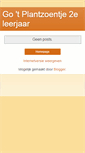 Mobile Screenshot of goplantzoentje2.blogspot.com