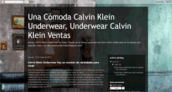 Desktop Screenshot of es-calvinkleinunderwear.blogspot.com