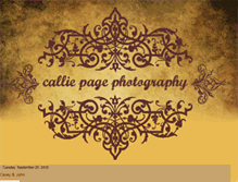 Tablet Screenshot of calliepagephotography.blogspot.com