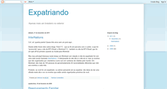 Desktop Screenshot of expatriando.blogspot.com