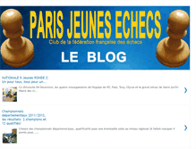 Tablet Screenshot of parisjeunesechecs.blogspot.com