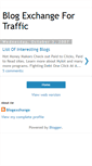 Mobile Screenshot of blogexchangefortraffic.blogspot.com