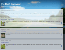 Tablet Screenshot of bushbackyard.blogspot.com