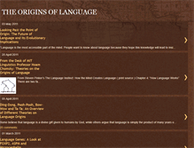 Tablet Screenshot of originsofhumanlanguage.blogspot.com