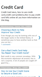 Mobile Screenshot of creditcardmenu.blogspot.com