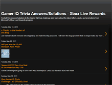 Tablet Screenshot of gameriqanswers.blogspot.com