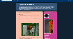 Desktop Screenshot of costumbresdeanimal.blogspot.com