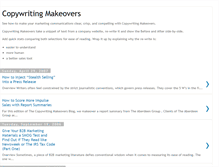 Tablet Screenshot of copywritingmakeovers.blogspot.com