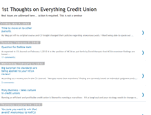 Tablet Screenshot of 1stthoughtsoneverythingcreditunion.blogspot.com