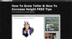 Desktop Screenshot of howtogrowtaller-howtoincreaseheight.blogspot.com