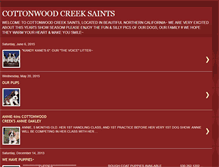 Tablet Screenshot of cottonwoodcreeksaints.blogspot.com