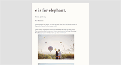 Desktop Screenshot of elephantyears.blogspot.com