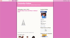 Desktop Screenshot of cambodianclothes.blogspot.com