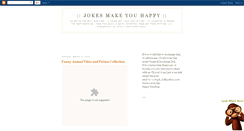 Desktop Screenshot of jokes-make-you-happy.blogspot.com