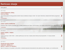 Tablet Screenshot of bankowe-okazje.blogspot.com